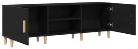 Suporte para TV vidaXL - Carvalho Preto, 150x30x50 cm, Feito de Madeir