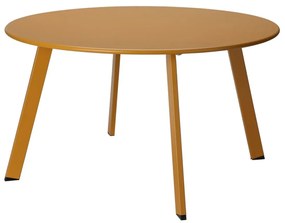 446756 ProGarden Mesa de apoio 70x40 cm amarelo-mostarda mate