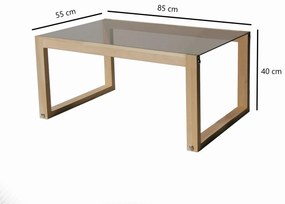 Mesa de Centro Via – Natural – 85x40x55 cm