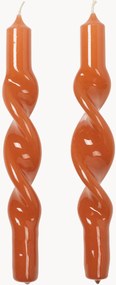 Velas de jantar artesanais Twist, conjunto de 2