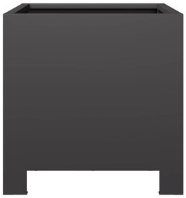 Vaso/floreira de jardim 30x30x30 cm aço preto