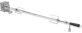 Espeto Rotisserie de churrasqueira + motor profissional de aço 1200 mm