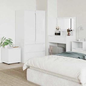 vidaXL Armário de Banheiro Branco Brilhante 40,5 x 40 x 44 cm