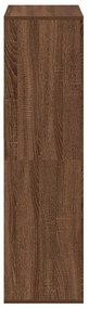 Estante carvalho castanho 66x31x112 cm derivados de madeira