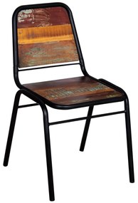 Cadeiras de jantar 4 pcs madeira recuperada maciça