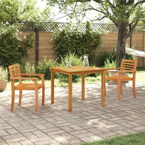 vidaXL Conjunto de Jantar de Jardim 3 pcs 85 x 85 x 75 cm