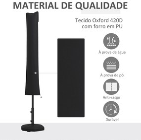 Capa de Proteção para Chapéu de Sol Capa Impermeável de Tecido Oxford