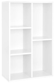 Estante VASAGLE, estante de madeira para crianças com 5 compartimentos, unidade de armazenamento de chão para arquivos, decoração, quarto infantil, 50 x 24 x 80 cm, branco LBC25WT