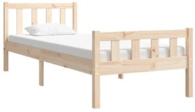 Estrutura cama pequena solteiro 75x190 cm madeira maciça