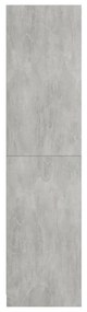 Roupeiro 100x50x200 cm contraplacado cinzento cimento