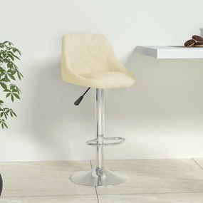 vidaXL Banco de bar couro artificial cor creme