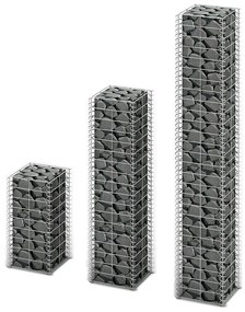 Conjunto de gabiões 3 pcs arame galvanizado