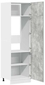 Armário para frigorífico “Lyon” 60x57x207 cm cinza