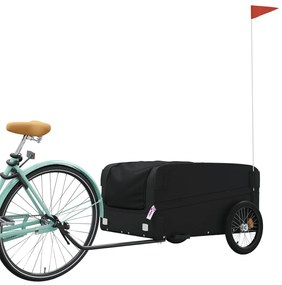 Reboque para bicicleta 45 kg ferro preto