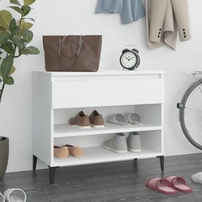 vidaXL Sapateira 70x36x60 cm derivados de madeira branco