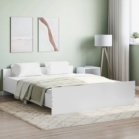 Estrutura de Cama Moona - 160x200 cm - Branco - Design Moderno