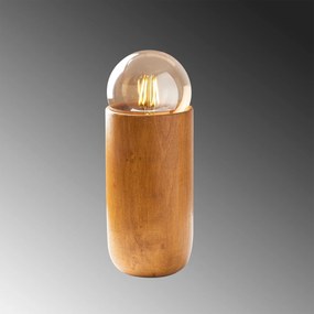 Candeeiro de Mesa Kavuk – Madeira – 10 x 10 cm