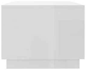 Mesa de centro 102x55x43 cm aglomerado branco brilhante