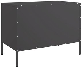 Móveis de TV 2 pcs 68x39x50,5 cm aço preto