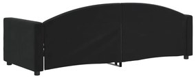 Sofá-cama 80x200 cm veludo preto