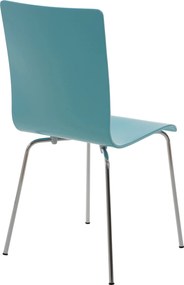 Conjunto de 2 cadeiras de cozinha e sala de jantar Pepe 43 x 87 x 47 cm Azul