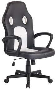 Cadeira de escritório Elbing preto/branco