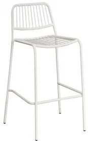 Pacote De 2 Bancos Altos Empilháveis Elton Gardénia Branco & ↑75 Cm - Sklum