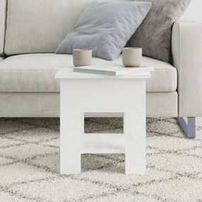 Mesa de centro 40x40x42cm derivados de madeira branco brilhante