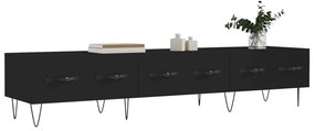 Móvel de TV 80x36x50 cm derivados de madeira preto