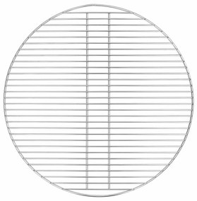 vidaXL Grelha para churrasco Prateado 57 x 57 cm Aço inoxidável