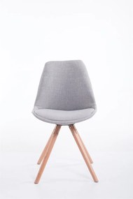 Cadeira cozinha e jantar Toulouse em tecido 48 x 84 x 56 cm Cinzento