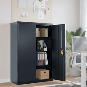 vidaXL Arquivador 90x40x140 cm aço antracite