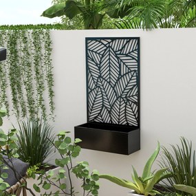 Biombo de Exterior com Floreira de Metal Floreira de Parede ou Indepen