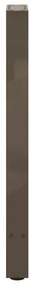 Pés de mesa de console em aço natural, 2 peças, 38x(72-73) cm, aço