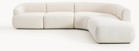 Sofá de canto modular em bouclé Sofia (4 lugares)