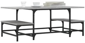 Mesa de centro 100x50,5x40 cm derivados de madeira cinza sonoma