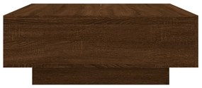 Mesa de centro 80x80x31 cm derivados madeira carvalho castanho