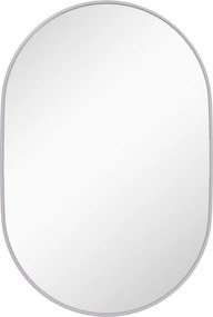 HOMCOM Espelho Casa de Banho 60x90 cm Espelho Decorativo de Parede com Estrutura de Alumínio Horizontal ou Vertical Prata | Aosom Portugal