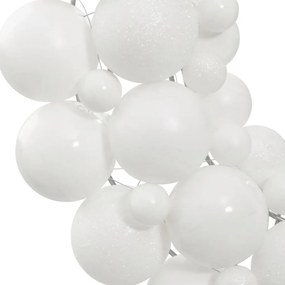 Guirlanda de Natal 45 cm poliestireno branco