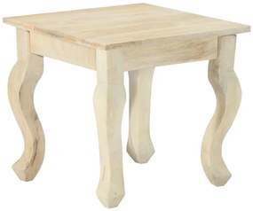 vidaXL Mesa de apoio 43x43x40 cm madeira de mangueira maciça