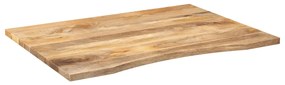 Tampo de mesa com curva 100x80x2,5 cm mangueira áspera maciça