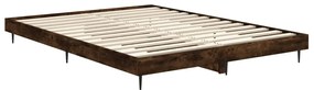 Estrutura de cama 135x190 cm derivados madeira carvalho fumado