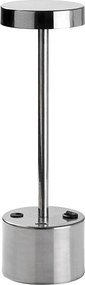 Candeeiro de Mesa Keyf – Cromado – Diâmetro 9 cm, Altura 28 cm