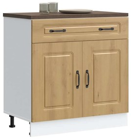 vidaXL Armário de cozinha baixo Kalmar carvalho artesanal