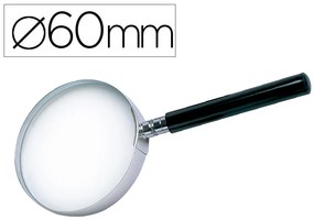 Lupa Cristal Q-Connect Aro Metálico - 63 mm