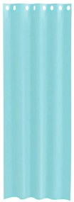 Cortinas de voile com ilhós 2 pcs turquesa