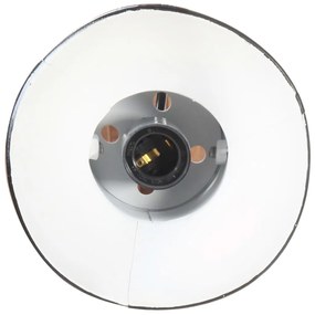 Candeeiro de parede redondo estilo industrial E27 preto