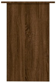 Secretária 90x50x74 cm derivados de madeira carvalho castanho