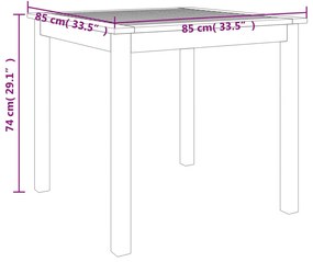 Conjunto de jantar p/ jardim 5 pcs madeira de acácia maciça