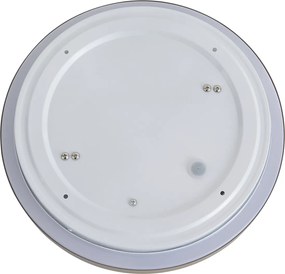 Plafon moderno taupe com branco 34cm IP44 - Walden